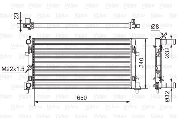 VALEO Motor Su Radyatörü