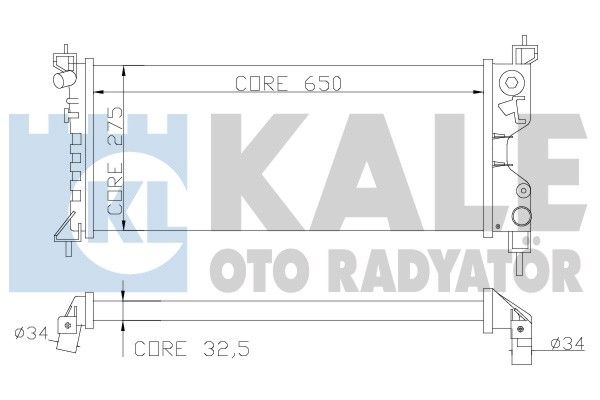 KALE Motor Su Radyatörü Klimalı Mekanik