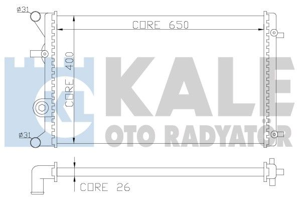 KALE Motor Su Radyatörü 650X414