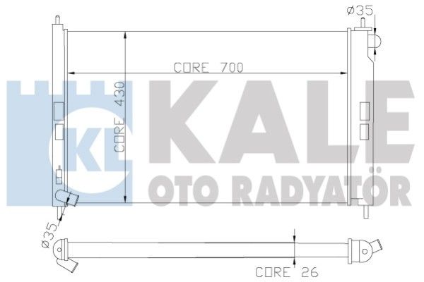 KALE Motor Su Radyatörü