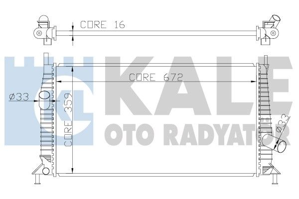 KALE Motor Su Radyatörü