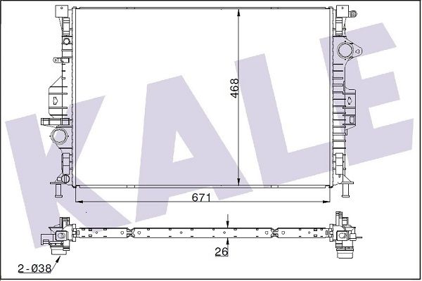 KALE Motor Su Radyatörü