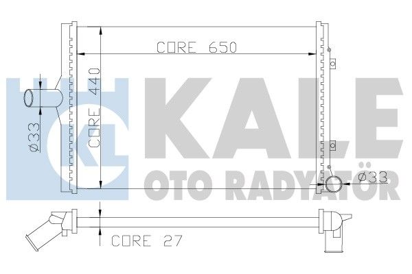 KALE Motor Su Radyatörü Mekanik Otomatik