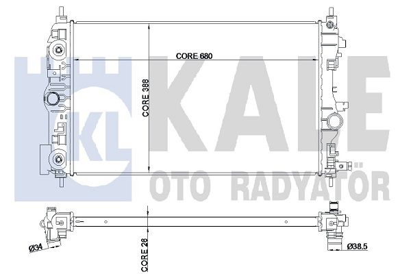 KALE Motor Su Radyatörü