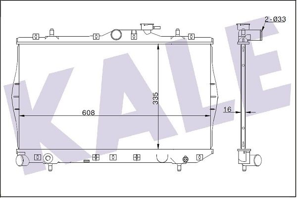 KALE Motor Su Radyatörü 1 Sıra