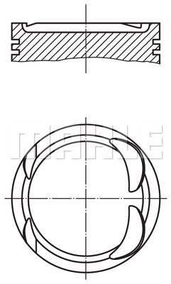 MAHLE Piston+Segman