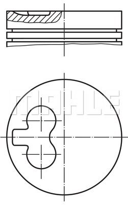 MAHLE Piston+Segman 0.50 80.00Mm