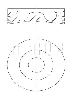 MAHLE Piston+Segman