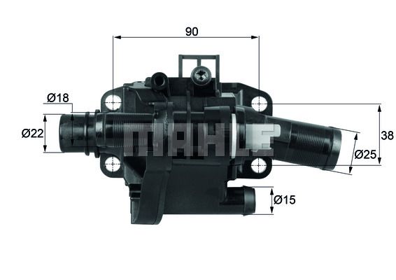 MAHLE Termostat 83°C Plastik Govdeli Müşürlü