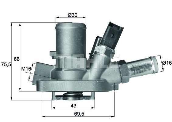 MAHLE Termostat 80°C