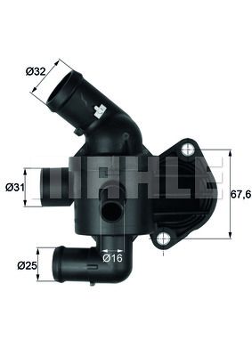 MAHLE Termostat 87°C