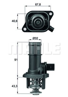 MAHLE Termostat Yuvalı 177301500