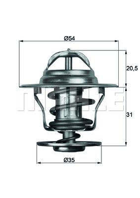 MAHLE Termostat 87°C