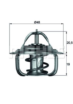 MAHLE Termostat 92°C