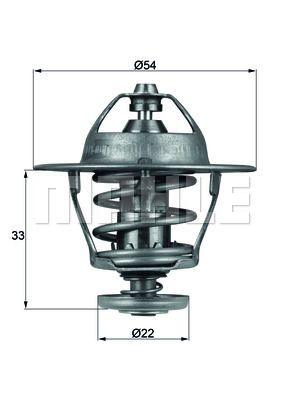 MAHLE Termostat 85°C