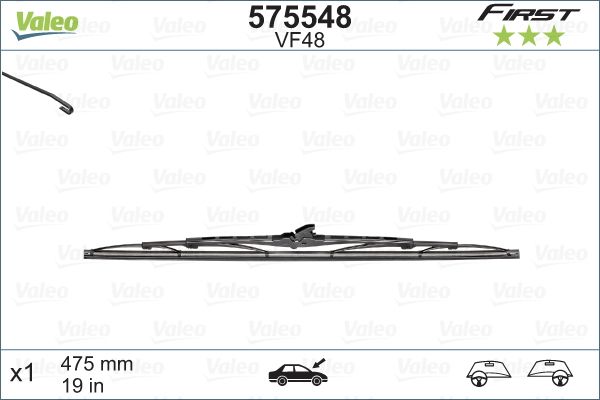 VALEO Ön Cam Silecek Süpürgesi Fırst 480mm