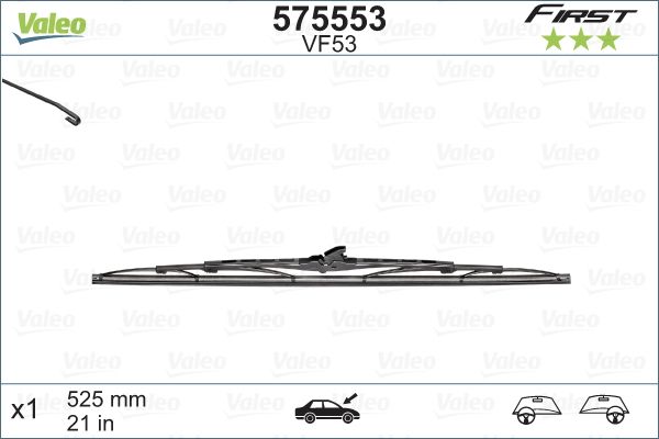 VALEO Ön Cam Silecek Süpürgesi Fırst 530mm