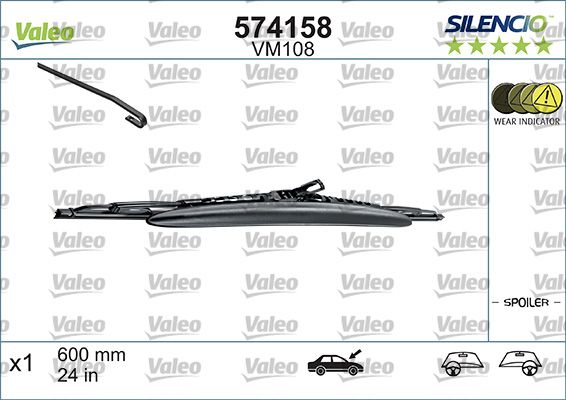 VALEO Ön Cam Silecek Süpürgesi 600mm X1