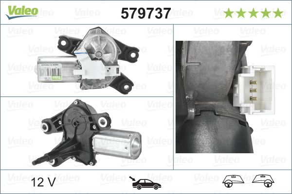 VALEO Arka Cam Silecek Motoru