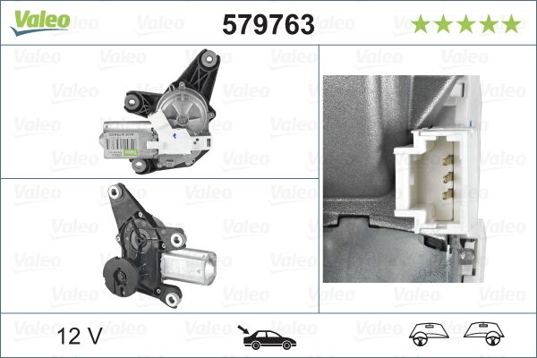 VALEO Arka Cam Silecek Motoru