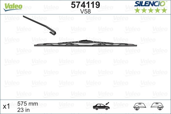 VALEO Ön Cam Silecek Süpürgesi 575mm X1