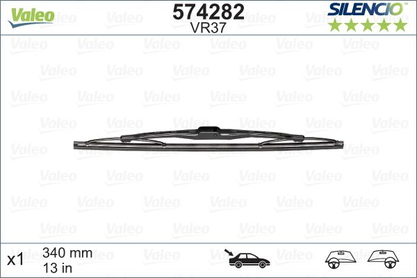 VALEO Silecek Süpürgesi Sılencıo X1 Vm37 340mm