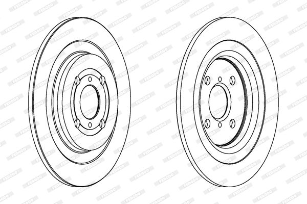 FERODO Arka Fren Diski Düz 278-4mm