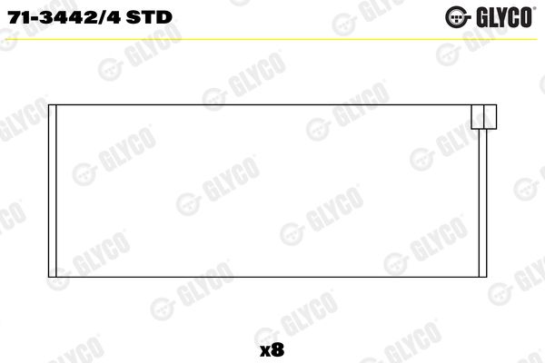 GLYCO Kol Yatak (8) Std