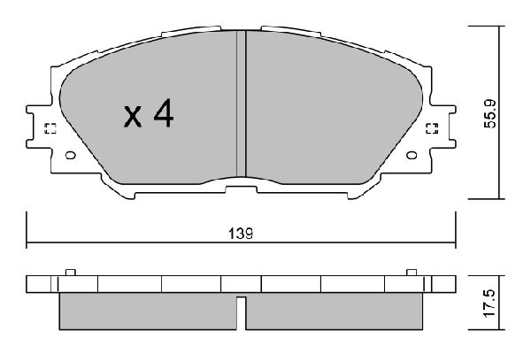 AISIN Ön Fren Balatası Tk D2274