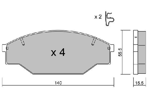 AISIN Ön Fren Balatası Tk D2069