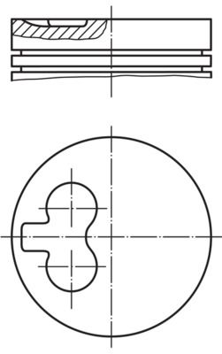 MAHLE Piston+Segman 0.50 83.5Mm