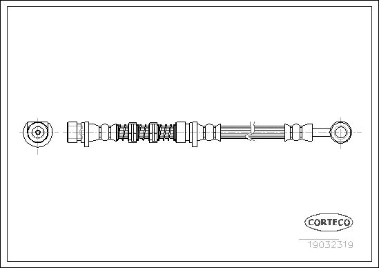 CORTECO Fren Hortumu Ön 451Mm