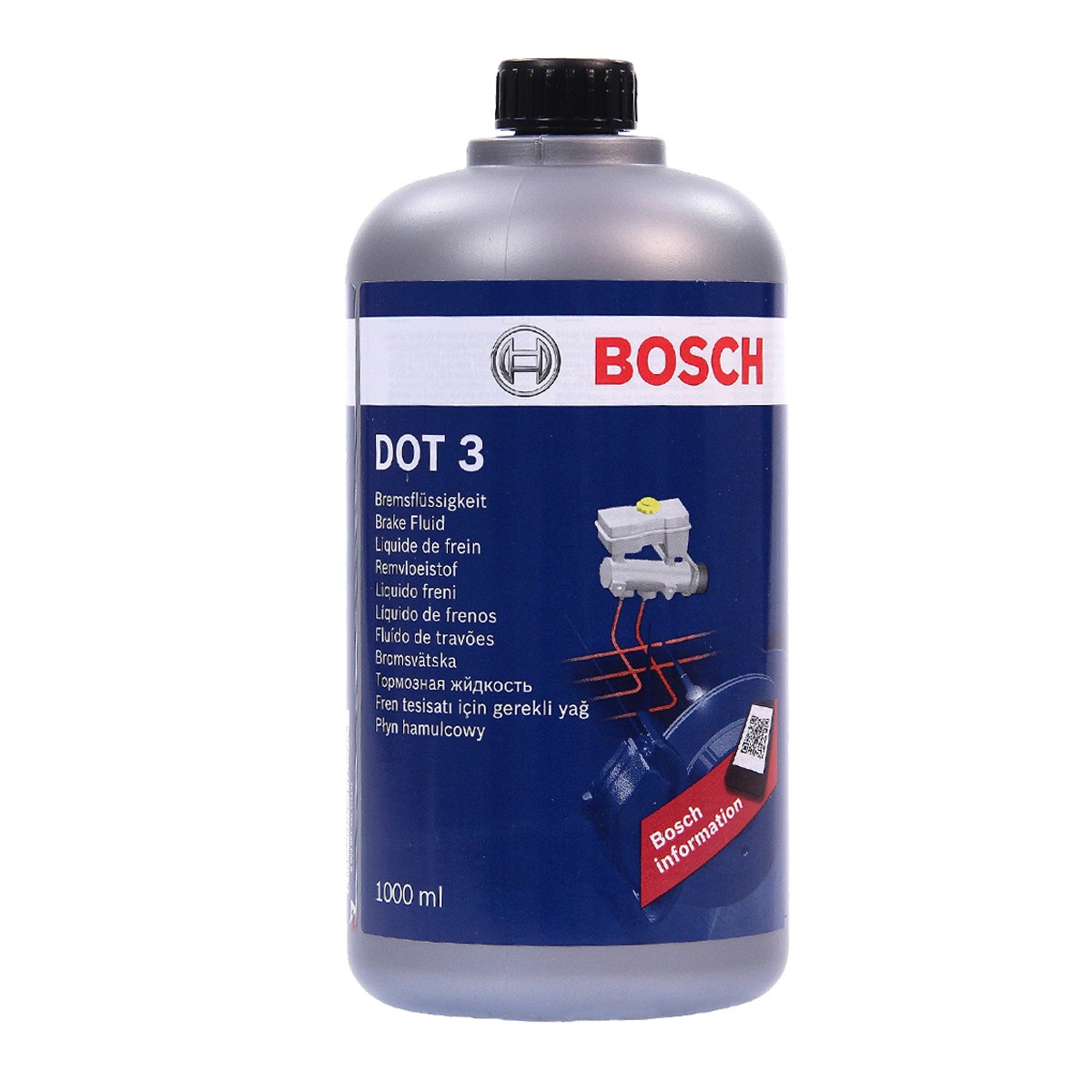 BOSCH Fren Hidrolik Yağı Dot3 1 Lt (Plastik Kutu)