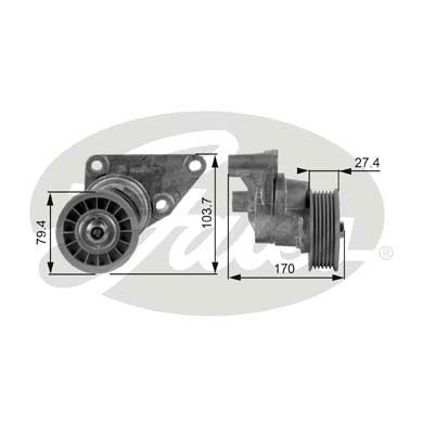 GATES Triger Kayış Gergi Rulmanı