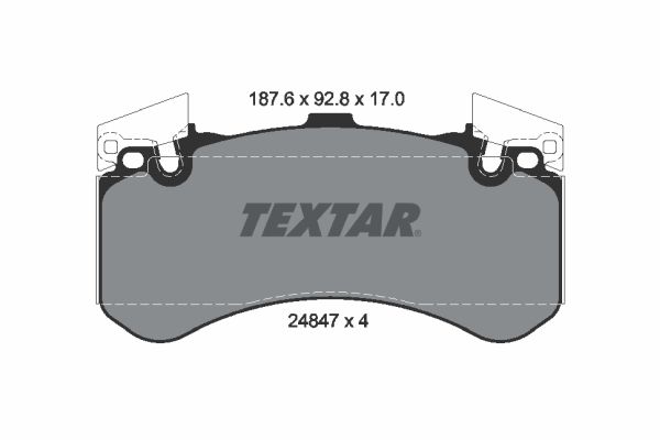 TEXTAR Ön Fren Balatası Fişsiz