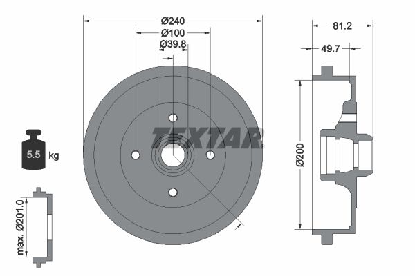 TEXTAR Arka Kampana Abs,li