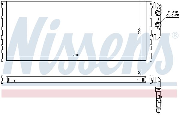 NISSENS Motor Su Radyatörü