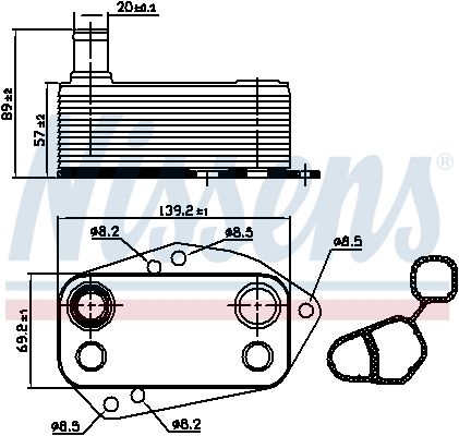 NISSENS Motor Yağ Radyatörü