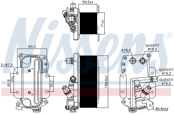 NISSENS Motor Yağ Radyatörü 90936