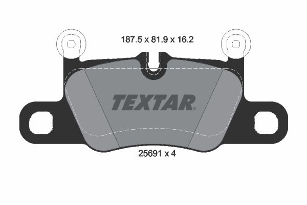 TEXTAR Arka Fren Balatası Fişsiz