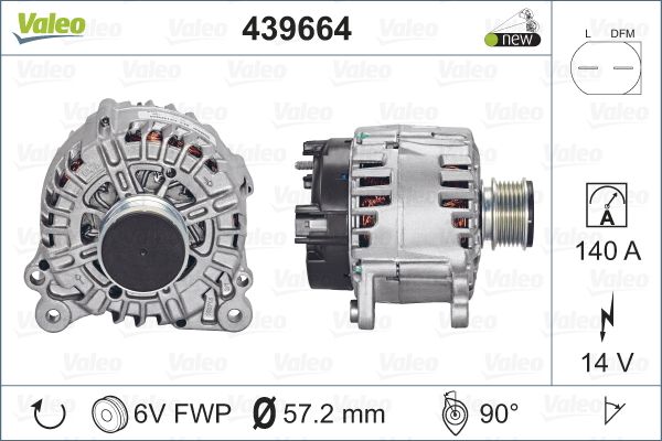 VALEO Alternatör 12 V 140A