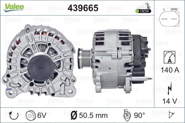 VALEO Alternatör 12 V 140A