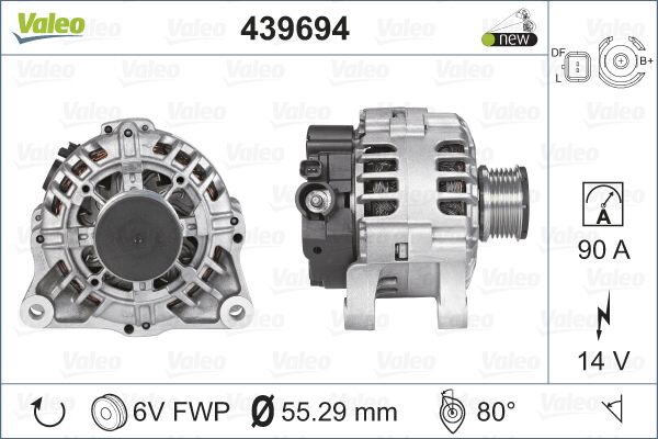 VALEO Alternatör 12 V 90A