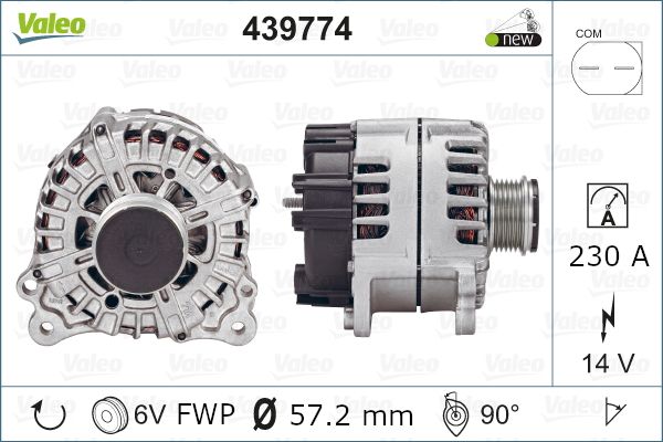 VALEO Alternatör 12 V 220A