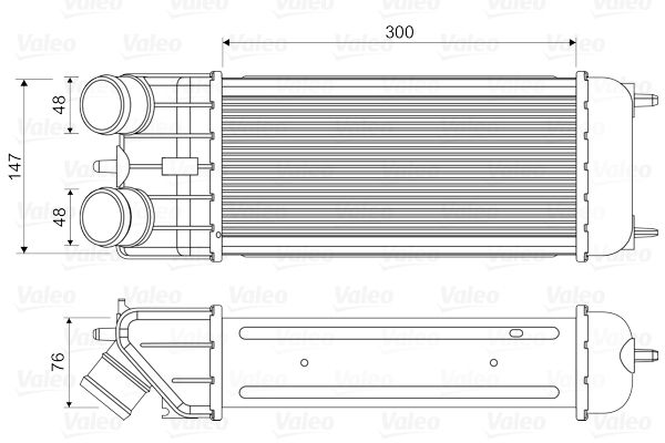 VALEO Turbo İntercool Radyatörü 300x147x76