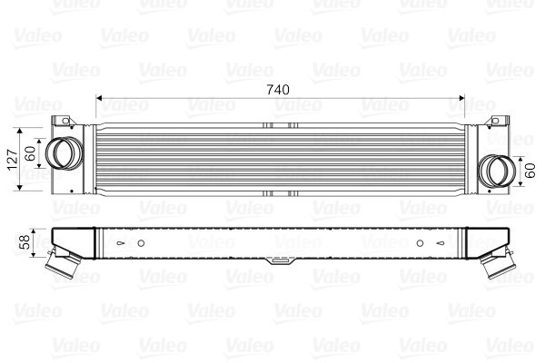 VALEO Turbo İntercool Radyatörü 745x145x64