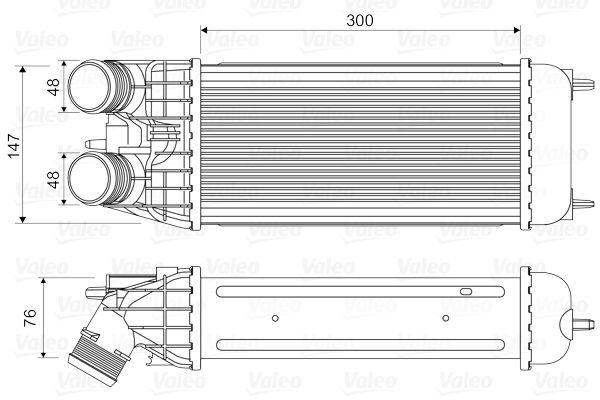 VALEO Turbo İntercool Radyatörü 300x157x80