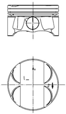 KOLBENSCHMIDT Motor Piston 84.00mm