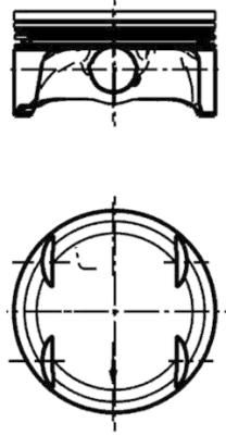 KOLBENSCHMIDT Motor Piston 98.00mm