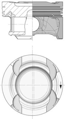 KOLBENSCHMIDT Motor Piston 83.00mm